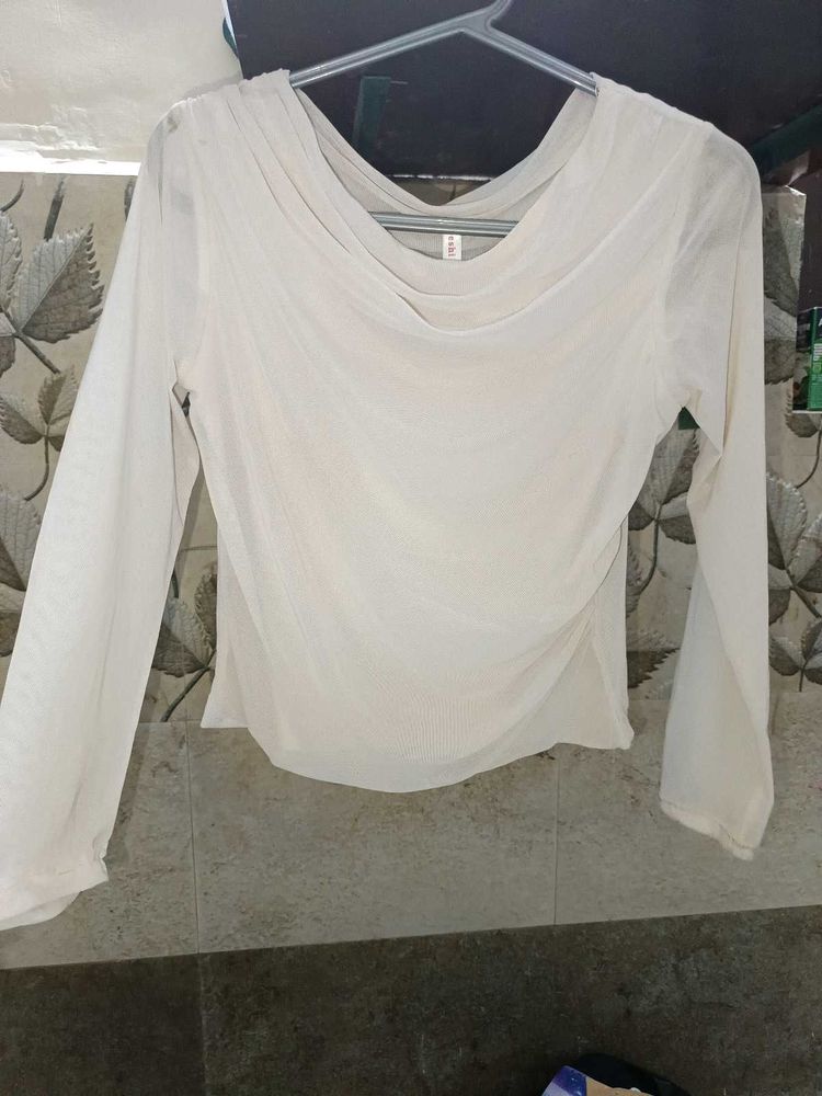 Elegant Sheer Long Sleeve Top 💌