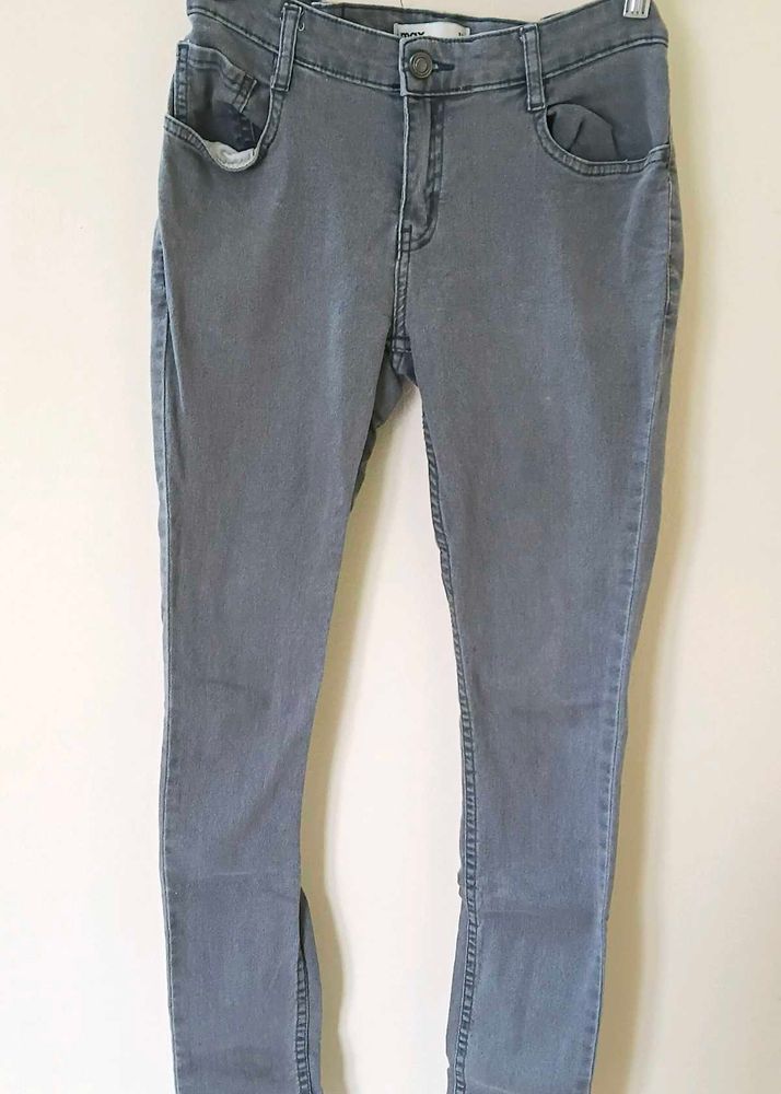 Grey Skinny Fit Jeans