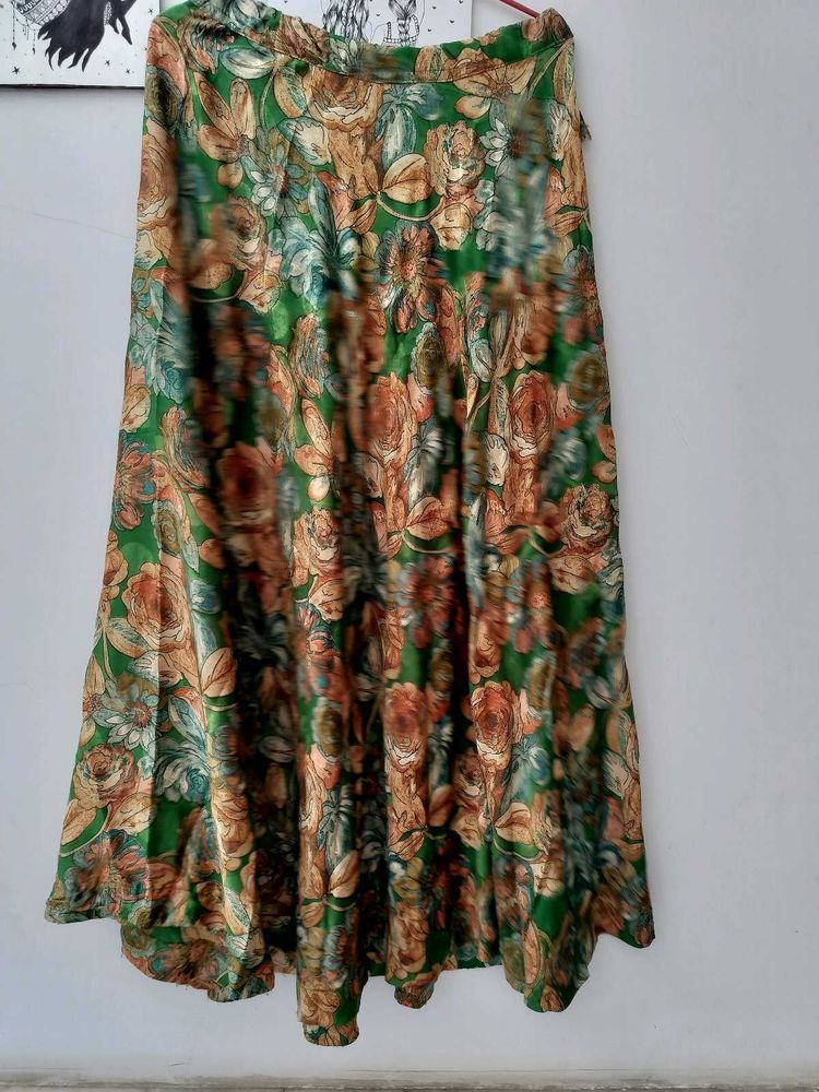 2 Flowy Floral Print Ethnic Skirts
