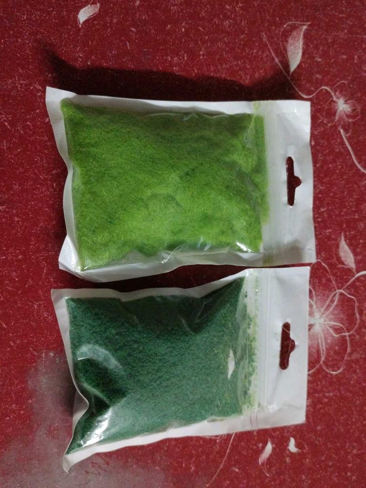 Two Colour Shades Artificial Grass Powder