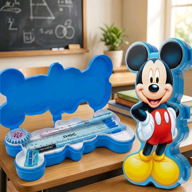 Offer on Mickey Mouse Pencil Box &amp; doms set