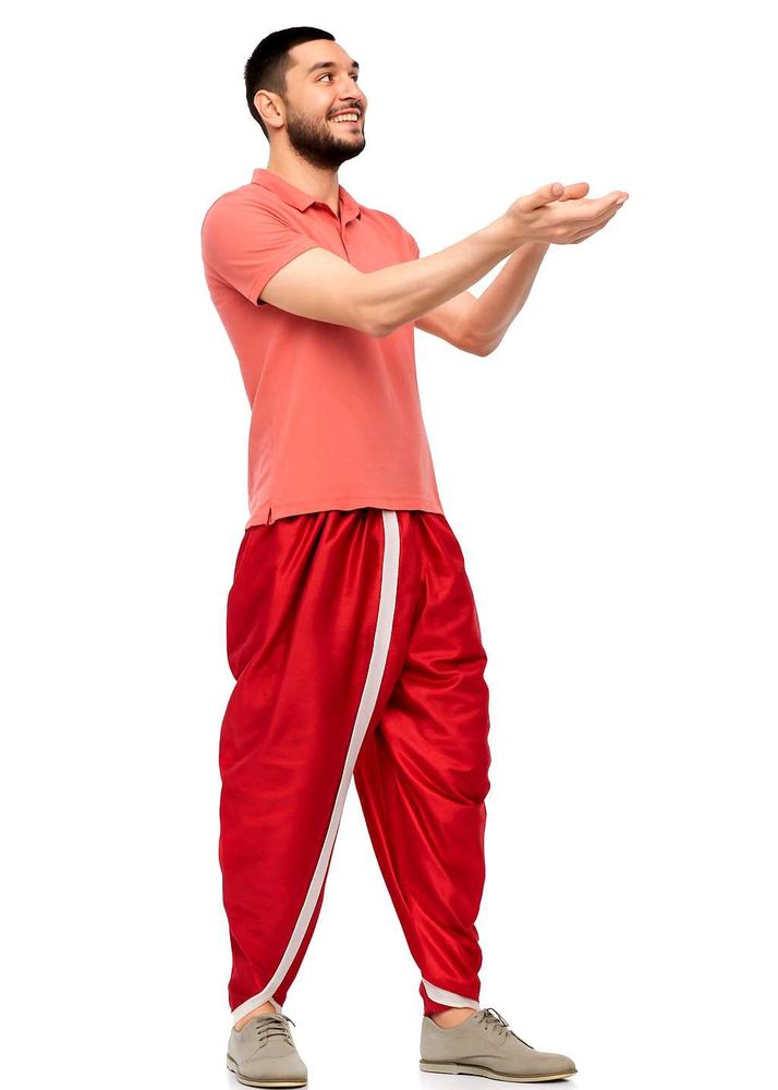 Red Dhoti Pants