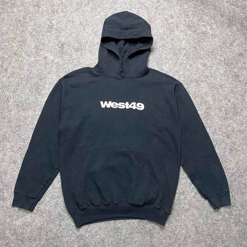 Vintage West49 black Hoodie BY Gildan Active wear