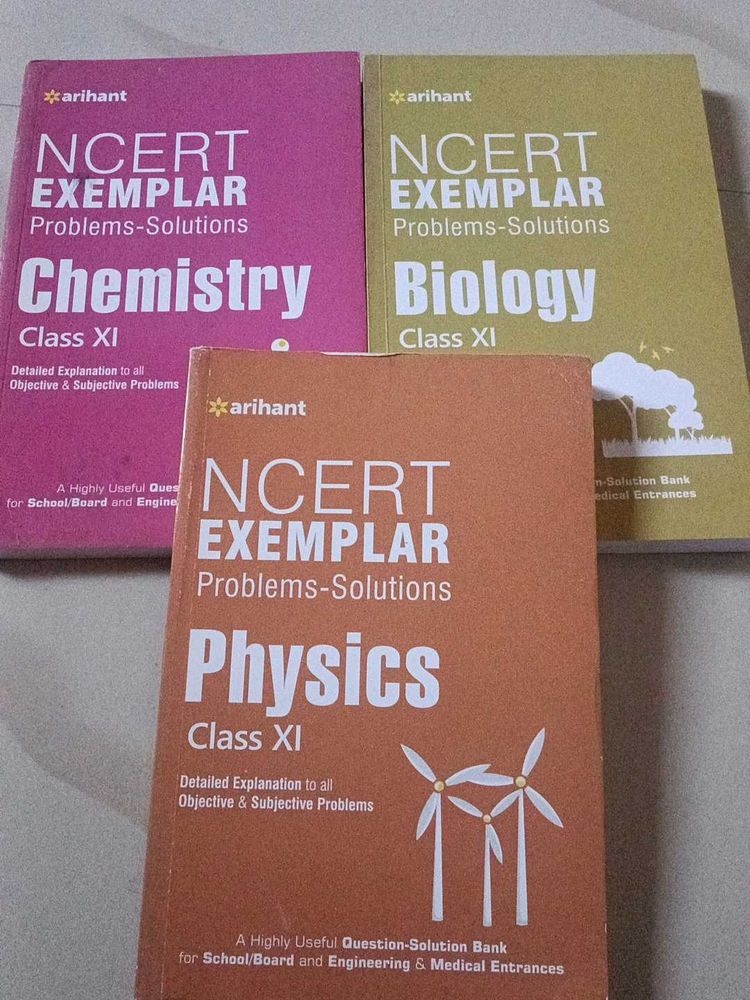 NCERT exampler (physics, chemistry, biology)