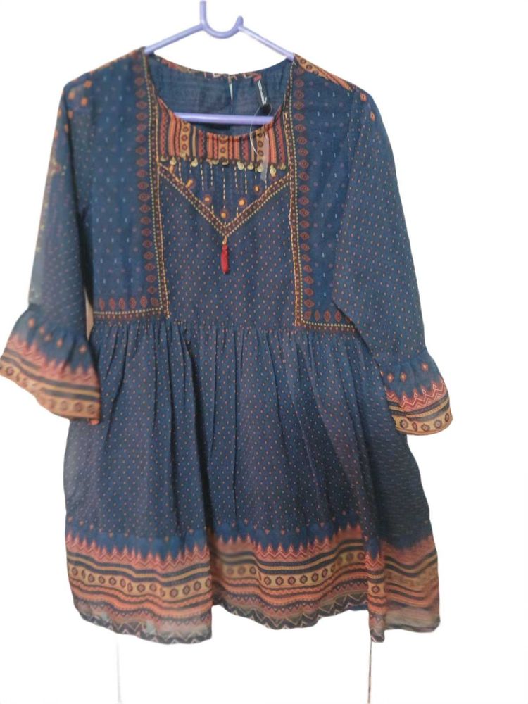 Boho Print Flared Kurta