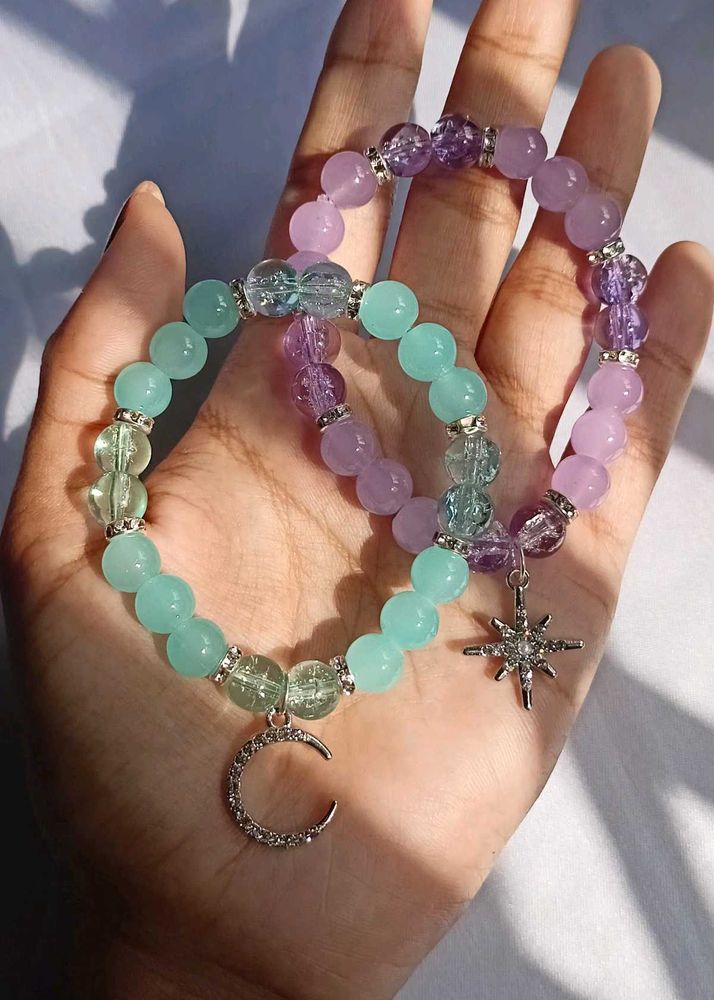 Beaded Bracelets with Charms