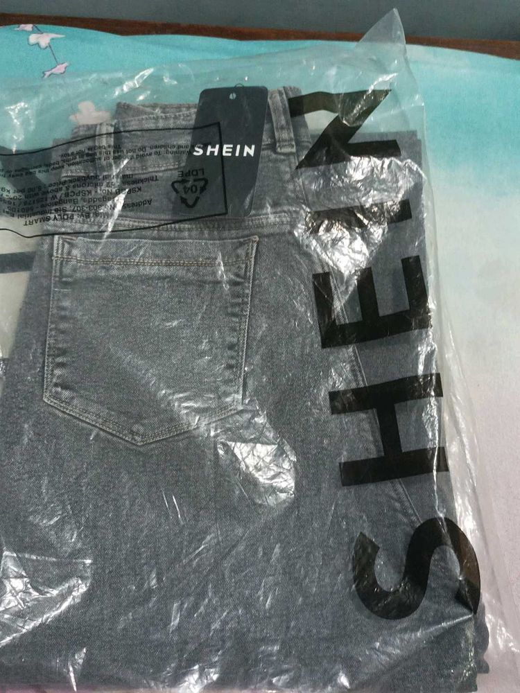 SHEIN Grey Denim Jeans