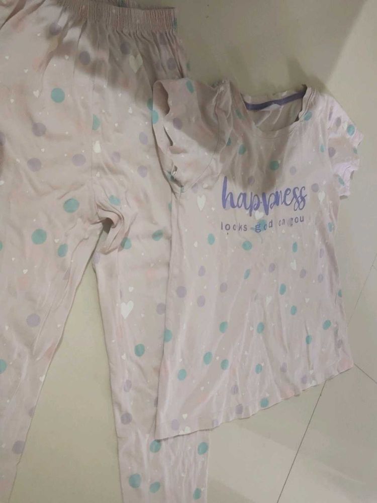 Cute Polka Dot Pajama Set