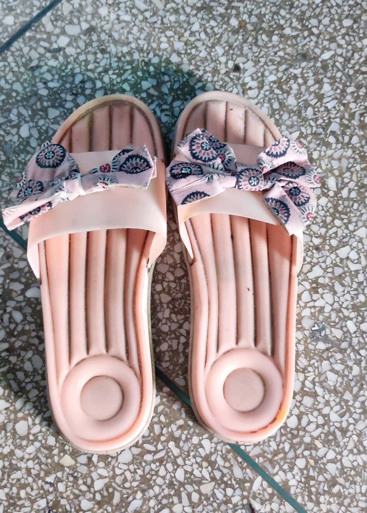 Cute Bow Slide Slippers