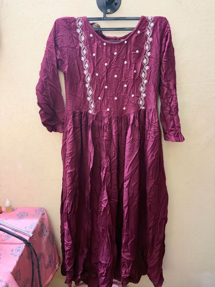 Elegant Maroon Kurta