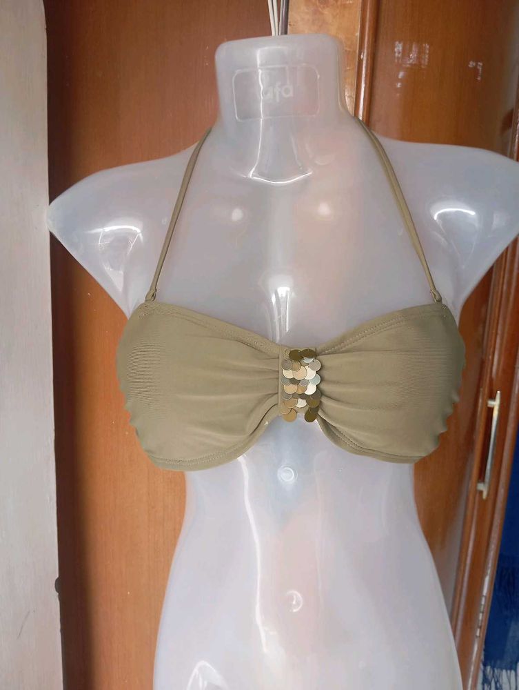 Olive green bra
