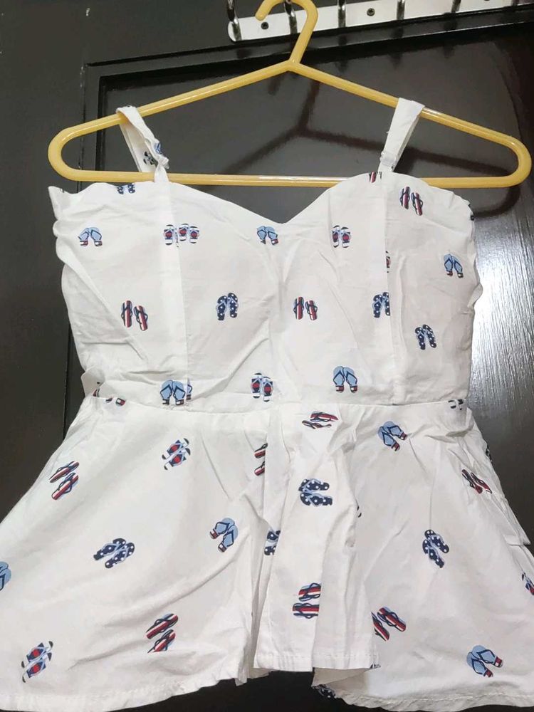 Cotton Top With inbuilt pads &amp; zip