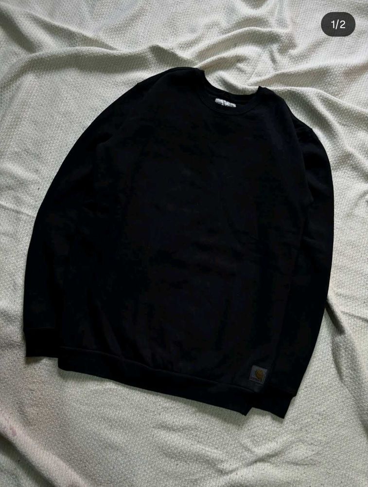 Classic Black Carhartt Crewneck Sweatshirt Thrift