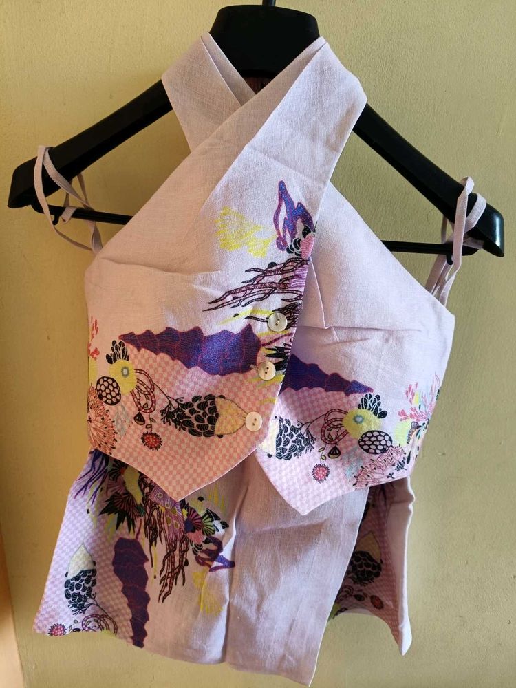 Unique Patterned Halter Top