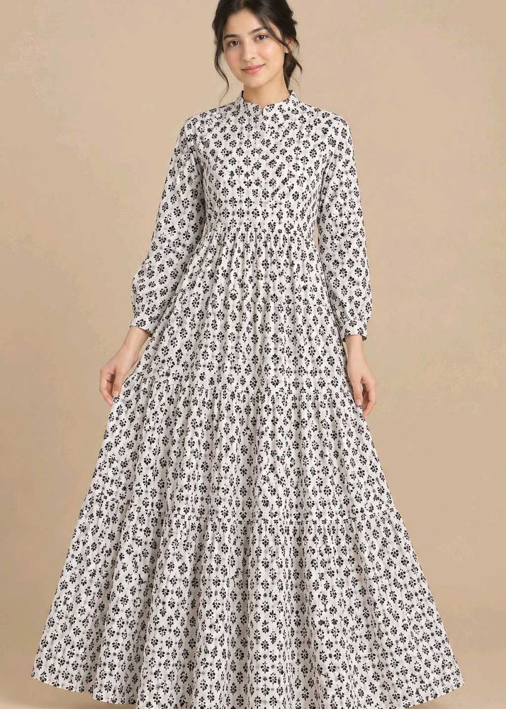 Elegant Floral Print Maxi Dress