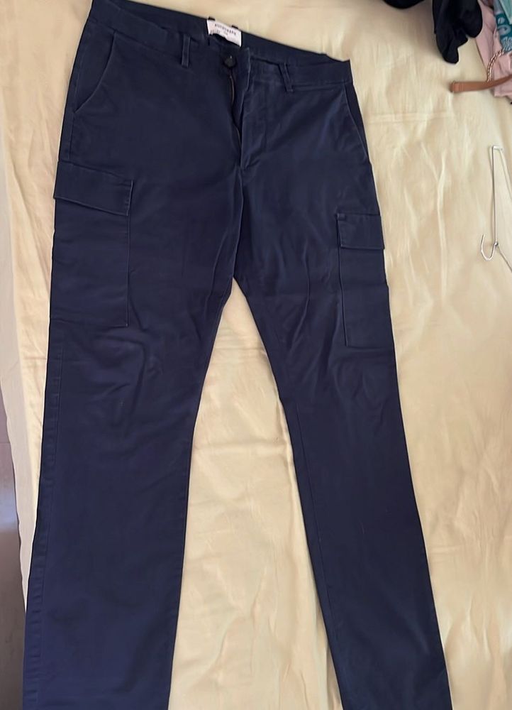 Men's Navy Cargo Pants