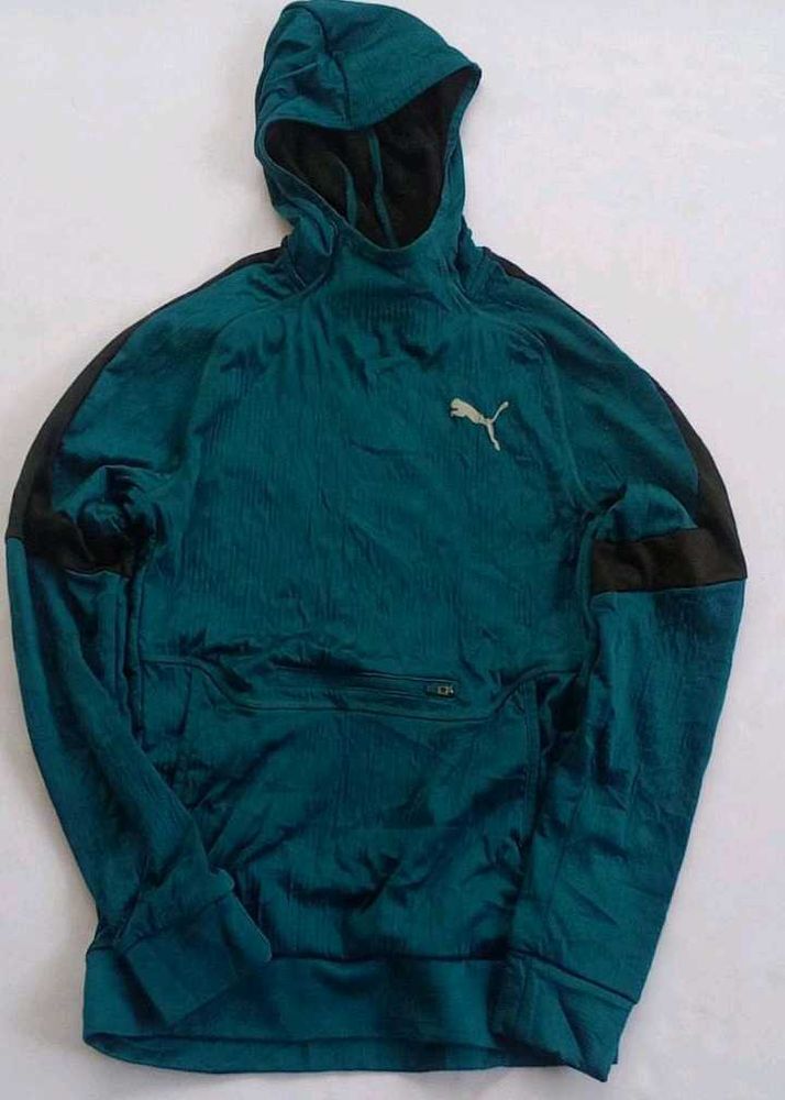 Puma Teal Hooded Sweatshirt