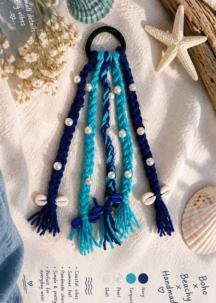 Boho Beachy Handmade Hair Ties