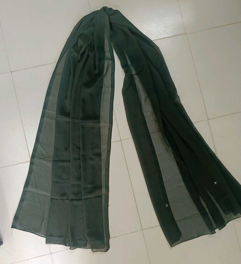 Elegant Dark Green Dupatta