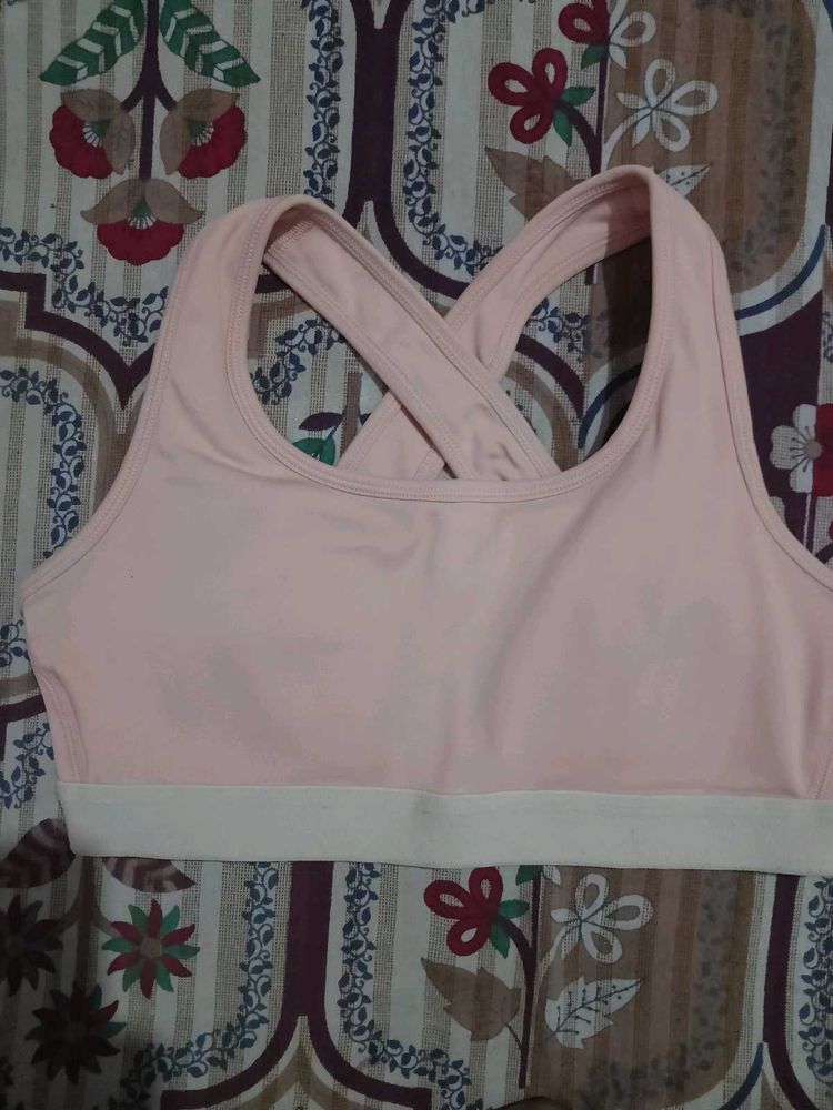 lightly padded Pink Sports Bra❤️