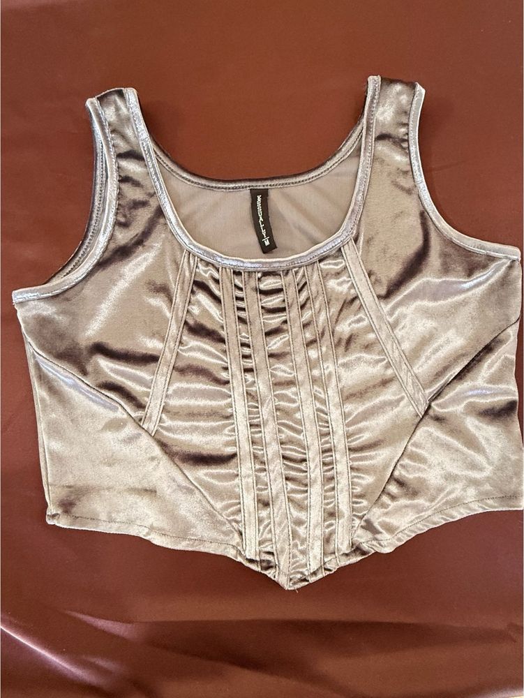 Velvet Corset Top