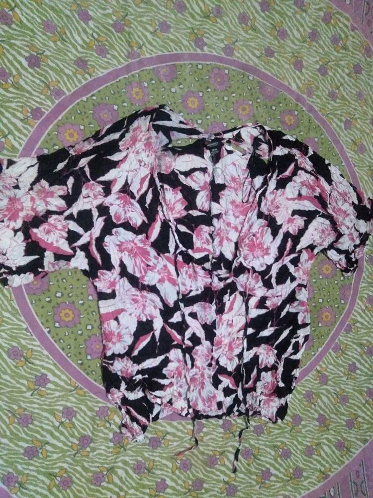 Bohemian Floral Print Top