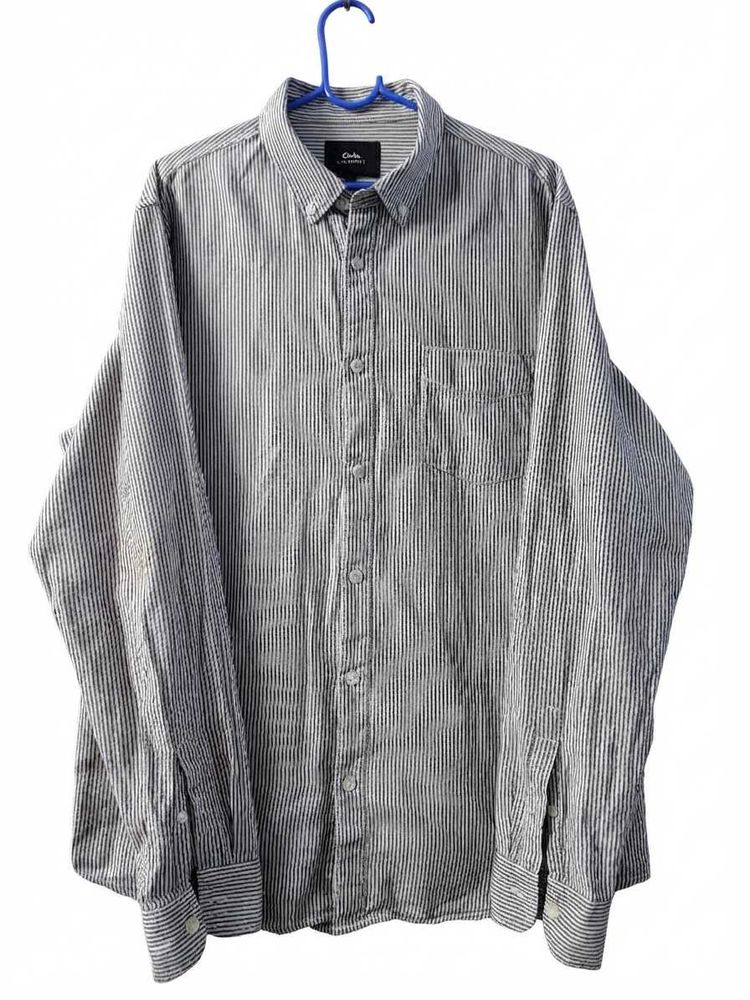 Classic Striped Button-Down Shirt