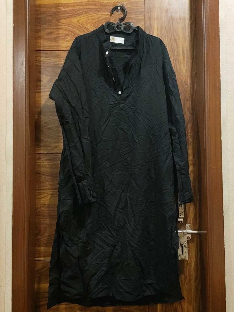 Classic Black Kurta