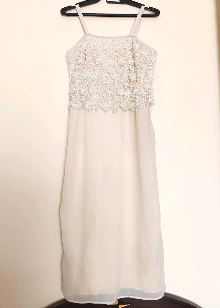 Elegant Lace Overlay Dress