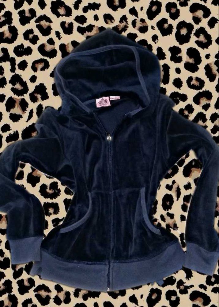 Juicy Couture Velour Zip-Up Hoodie