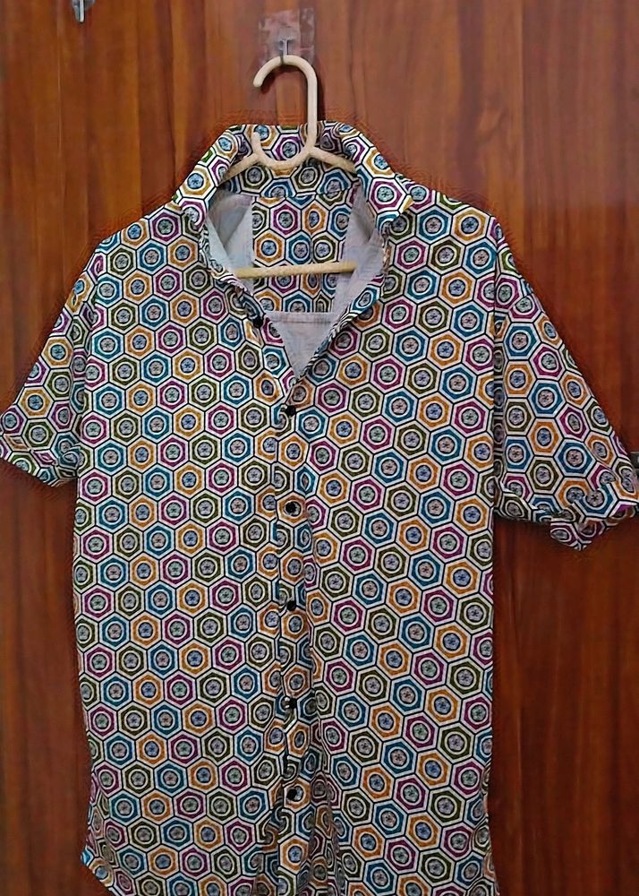 Synthetic Shirt For Party Wear
