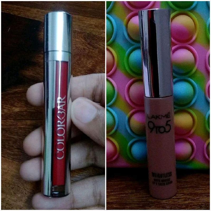 Combo Of Lakme MatteMousseTint &amp;Colorbar Kissproof