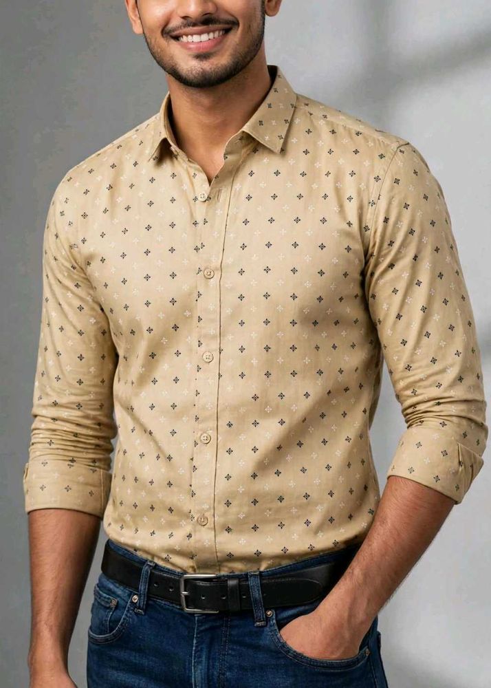 Men's Printed Long Sleeve Shirt