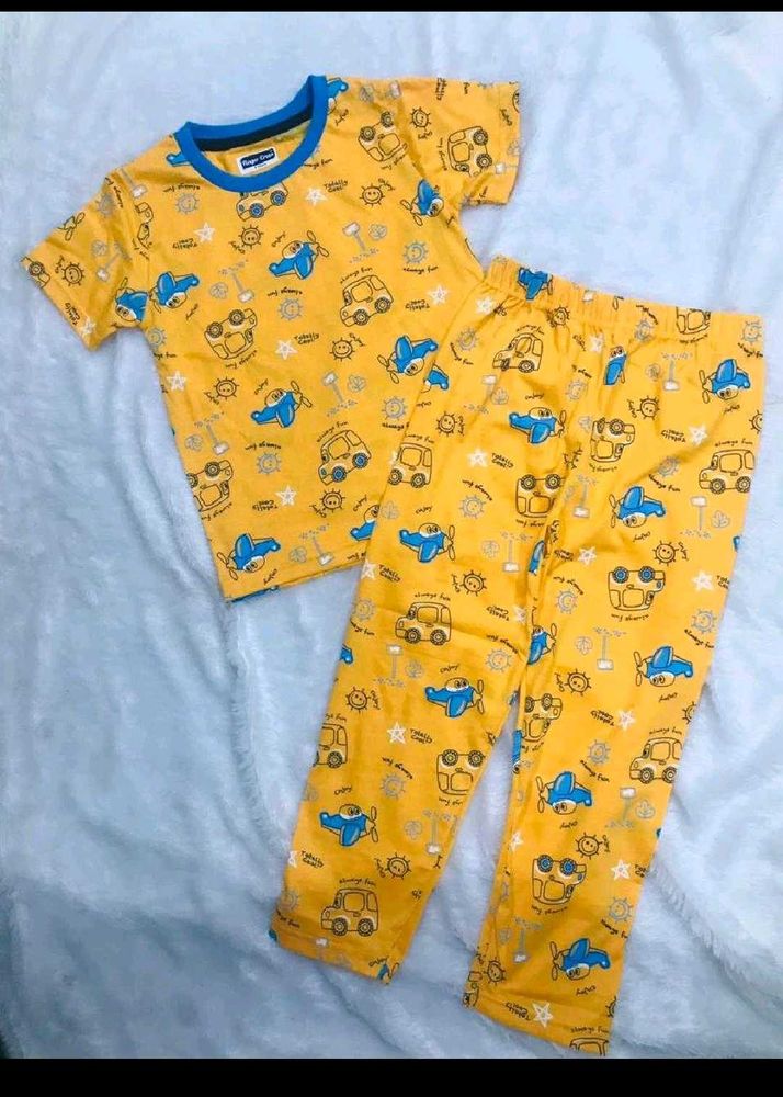 Cute Kids Airplane Pajama Set