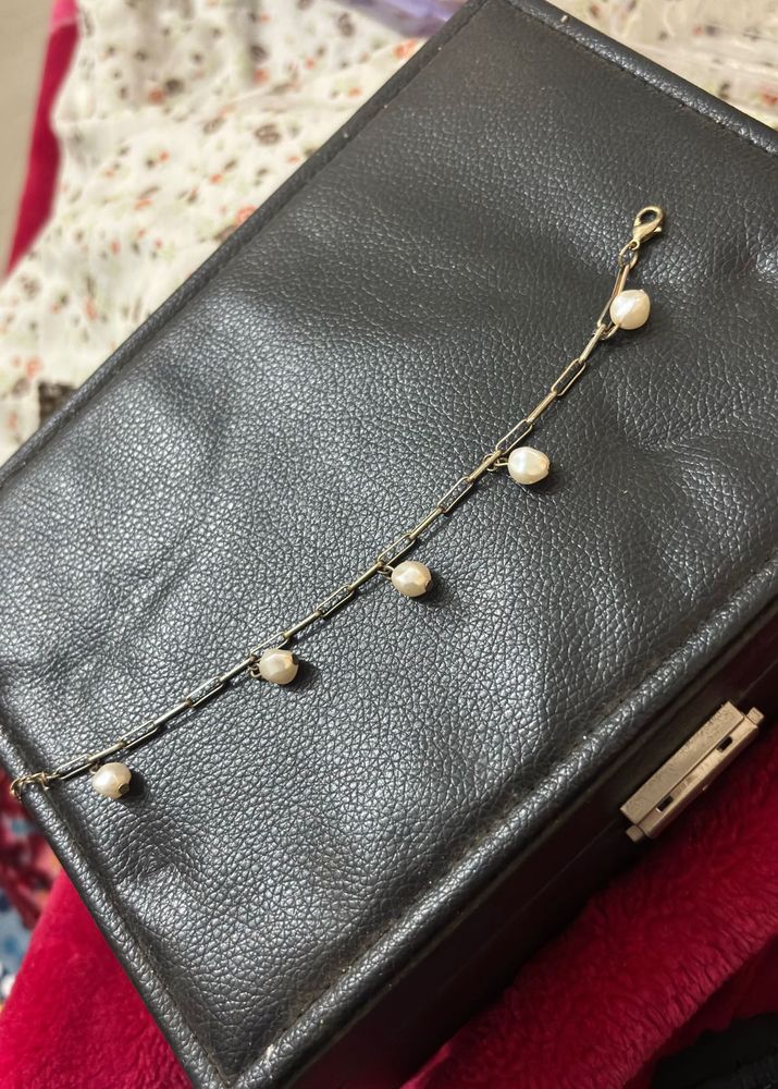 pearl charm bracelet