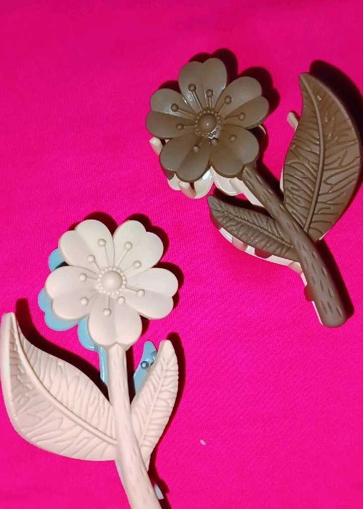 Cute Flower Hair Clips Set