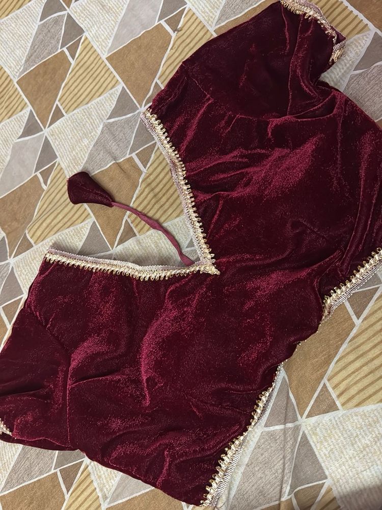 Elegant Velvet Blouse