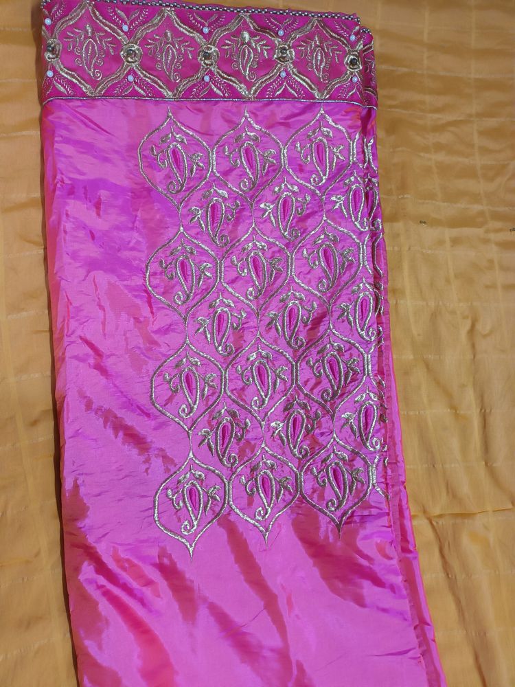 Designer saree with stitched blouse