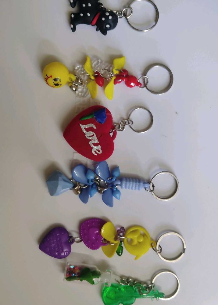 Cute Keychain Collection 6 pcs set