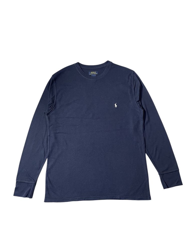 Navy Blue Polo Long Sleeve T-Shirt