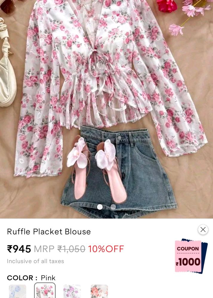 last chance price drop💫 SAVANA Ruffle Blouse