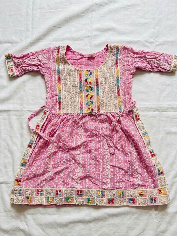 Beautiful Pink Kurta Set for kids