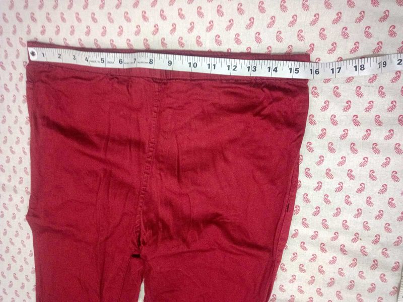 Maroon and blue Leggings