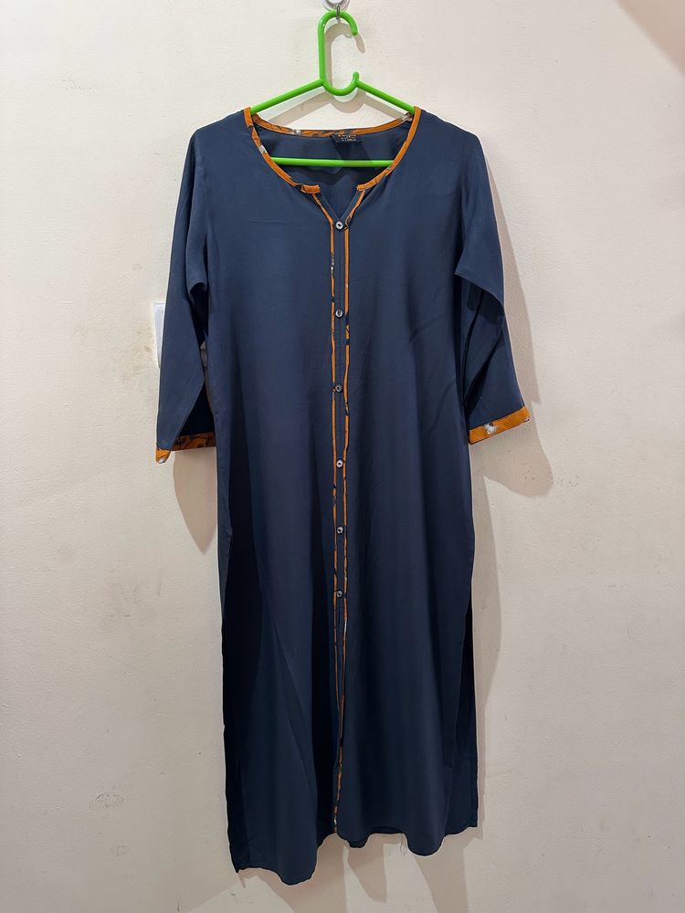 Grey Straight Kurti
