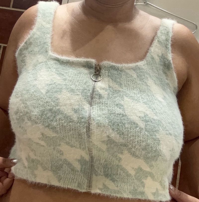Fuzzy Winter Crop Top