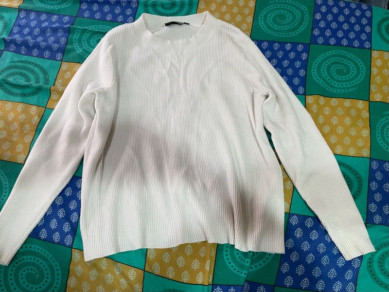 Ribbed Knit Long Sleeve Top