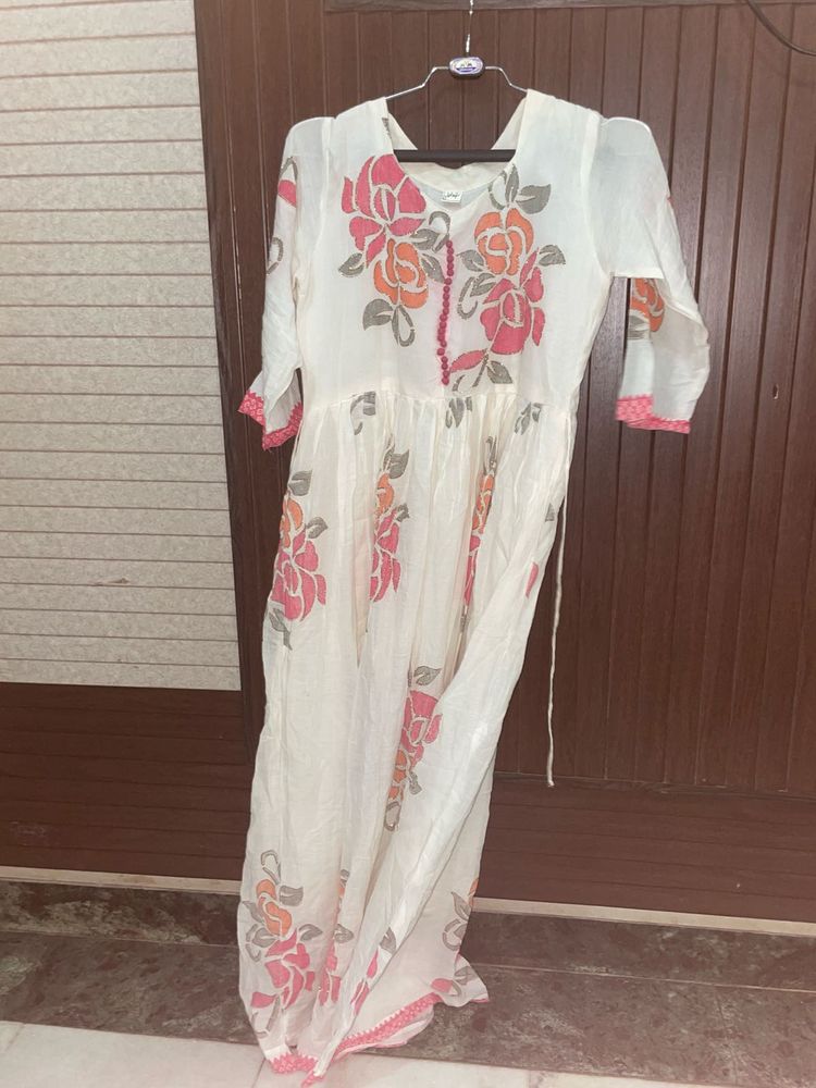 cotton anarkali with dupatta