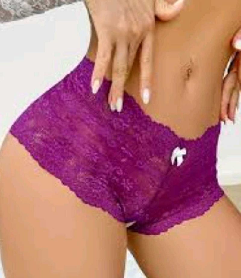 Lace Bikini Briefs with