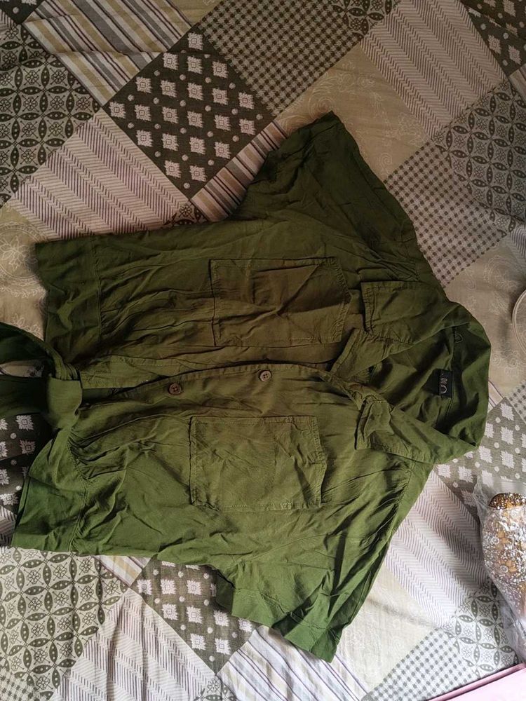 Olive Green Utility Shirt