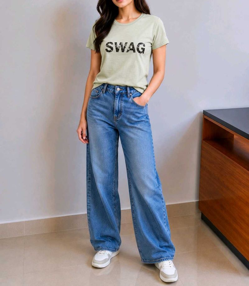 Sage Green 'SWAG' Tee